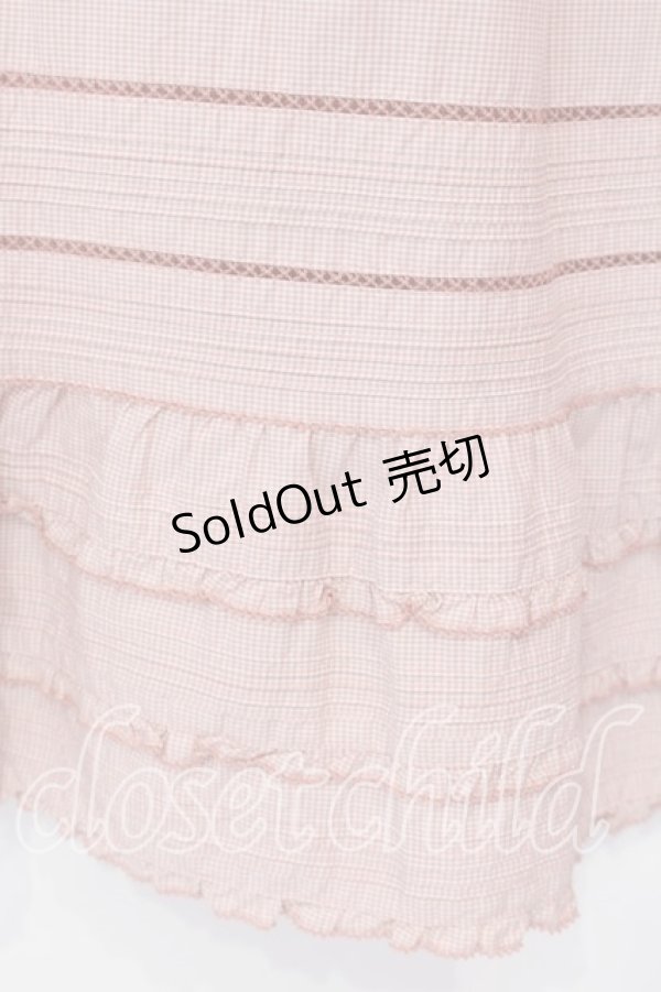 画像2: KETTY / ギンガムチェックタックフリルスカート  ピンク O-25-12-17-021-EL-SK-IG-OS (2)