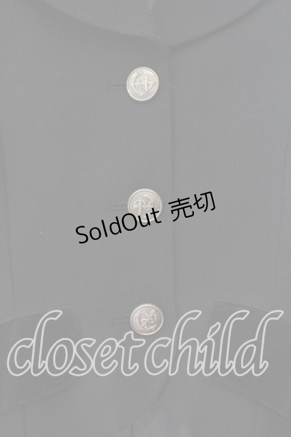 画像2: ALICE and the PIRATES / 燕尾ジャケット  クロ O-25-12-17-003-PA-JA-IG-OS (2)