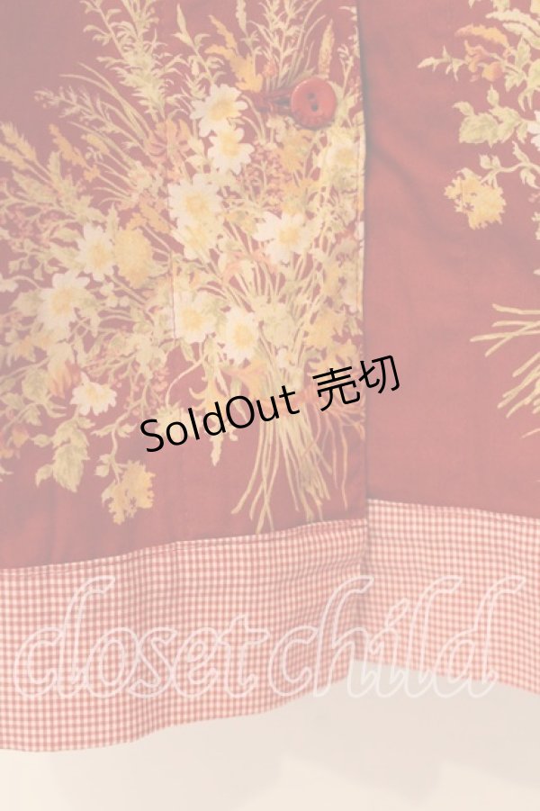 画像2: KETTY / ブーケプリントスカート  アカ O-25-12-17-023-EL-SK-IG-OS (2)