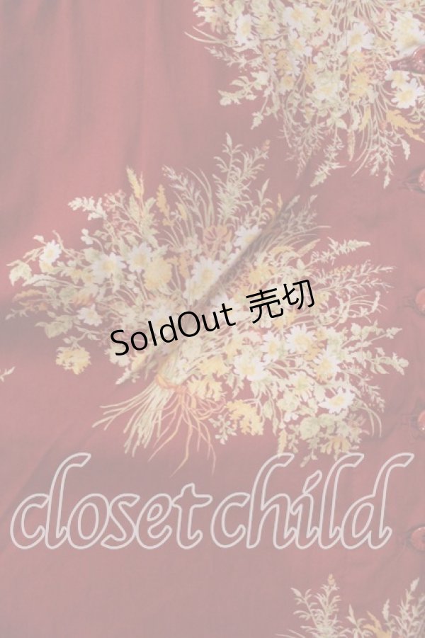 画像3: KETTY / ブーケプリントスカート  アカ O-25-12-17-023-EL-SK-IG-OS (3)