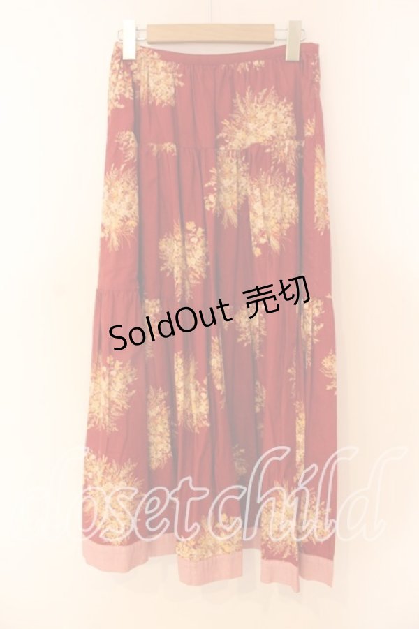 画像4: KETTY / ブーケプリントスカート  アカ O-25-12-17-023-EL-SK-IG-OS (4)