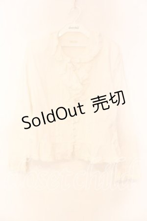 画像: KETTY / ラッフルフリルブラウス  シロ O-25-12-17-026-EL-BL-IG-OS