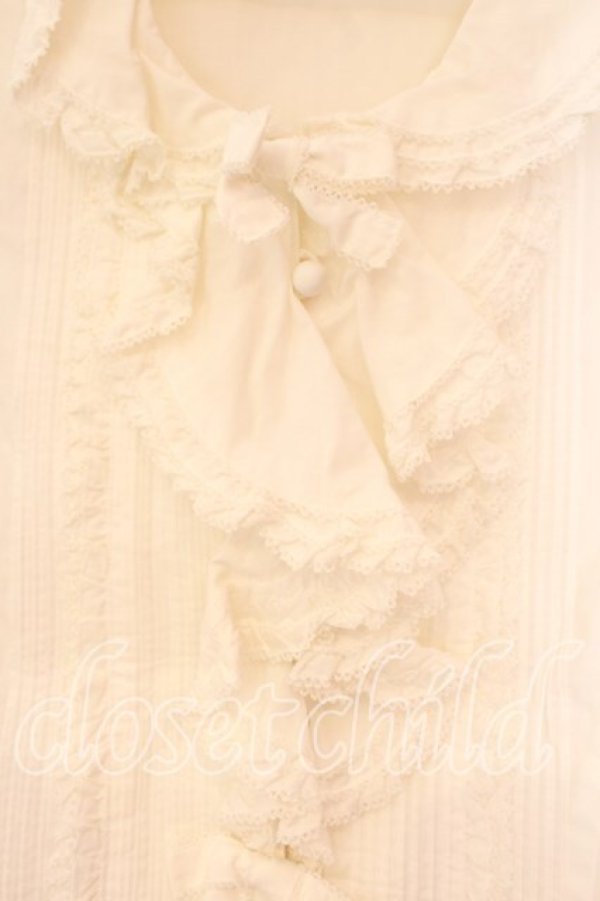 画像2: KETTY / ラッフルフリルブラウス  シロ O-25-12-17-026-EL-BL-IG-OS (2)