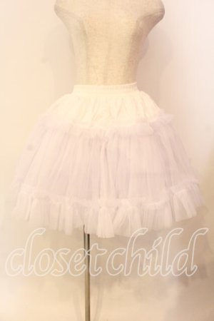 画像: AND ROMEO / パニエ ボリューム Aライン P2  ホワイト O-25-12-18-001-LO-SK-IG-OS