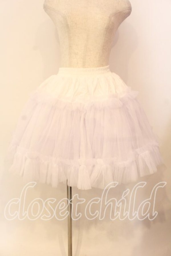 画像1: AND ROMEO / パニエ ボリューム Aライン P2  ホワイト O-25-12-18-001-LO-SK-IG-OS (1)