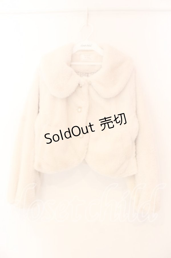 画像1: m petit by misako / ショートコート Ｌ アイボリー×マイメロディ O-25-12-18-034-LO-CO-IG-OS (1)