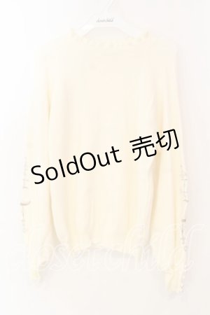 画像: axes femme / ノクターン刺繍ニット  オフシロ O-25-12-18-035-AX-TO-IG-OS