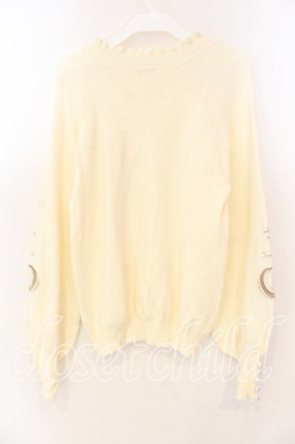 画像3: axes femme / ノクターン刺繍ニット  オフシロ O-25-12-18-035-AX-TO-IG-OS (3)