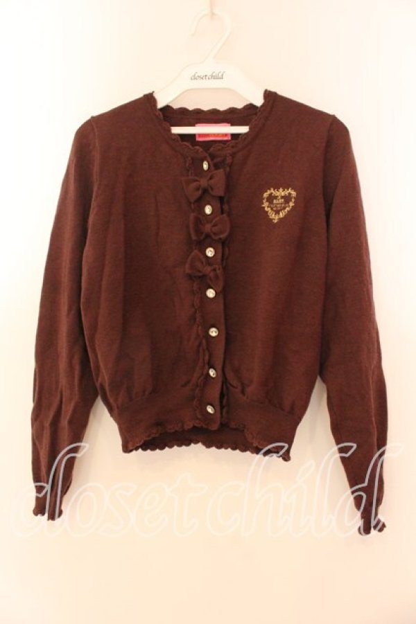 画像1: BABY,THE STARS SHINE BRIGHT / リボンカーディガン  ブラウン O-25-12-18-045-BA-TO-IG-OS (1)