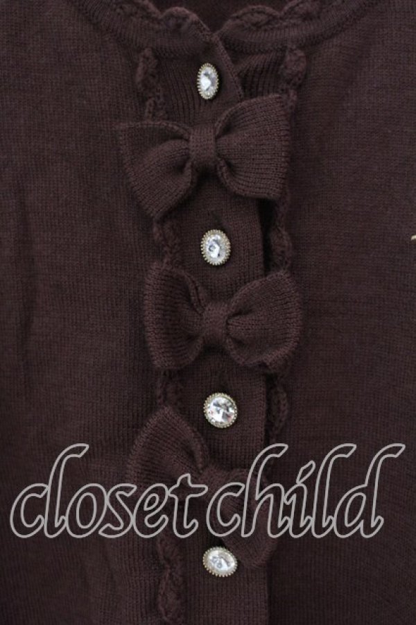 画像2: BABY,THE STARS SHINE BRIGHT / リボンカーディガン  ブラウン O-25-12-18-045-BA-TO-IG-OS (2)