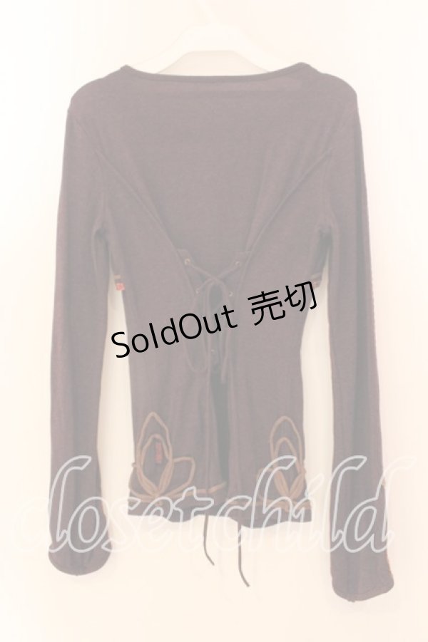 画像3: Ozz oneste / ボレロ風カットソー  パープル O-25-12-18-047-OO-TO-IG-OS (3)