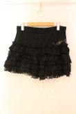 画像1: Ozz oneste / 刺繍入りペチパンツ  ブラック O-25-12-18-050-OO-PA-IG-OS (1)