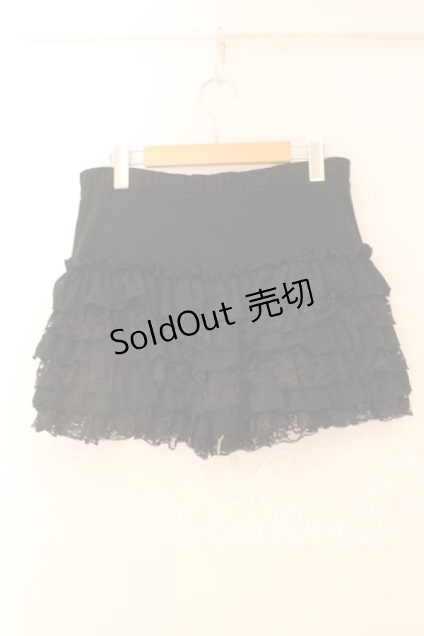 画像3: Ozz oneste / 刺繍入りペチパンツ  ブラック O-25-12-18-050-OO-PA-IG-OS (3)