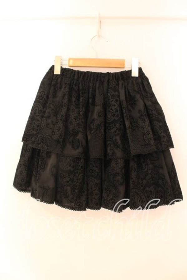 画像3: BPN / フロッキーレースプリント2段スカート Ｍ ブラック O-25-12-18-055-GO-SK-IG-OS (3)