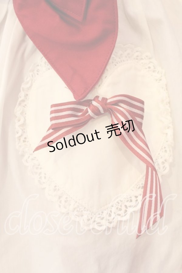 画像3: BABY,THE STARS SHINE BRIGHT / ショコラストライプジャンパースカート  アカ×オフシロ O-25-12-18-005-BA-OP-IG-OS (3)