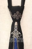 画像2: Ozz Croce / ネクタイ  ブラック×ブルー O-25-12-18-058-OO-ZA-IG-OS (2)