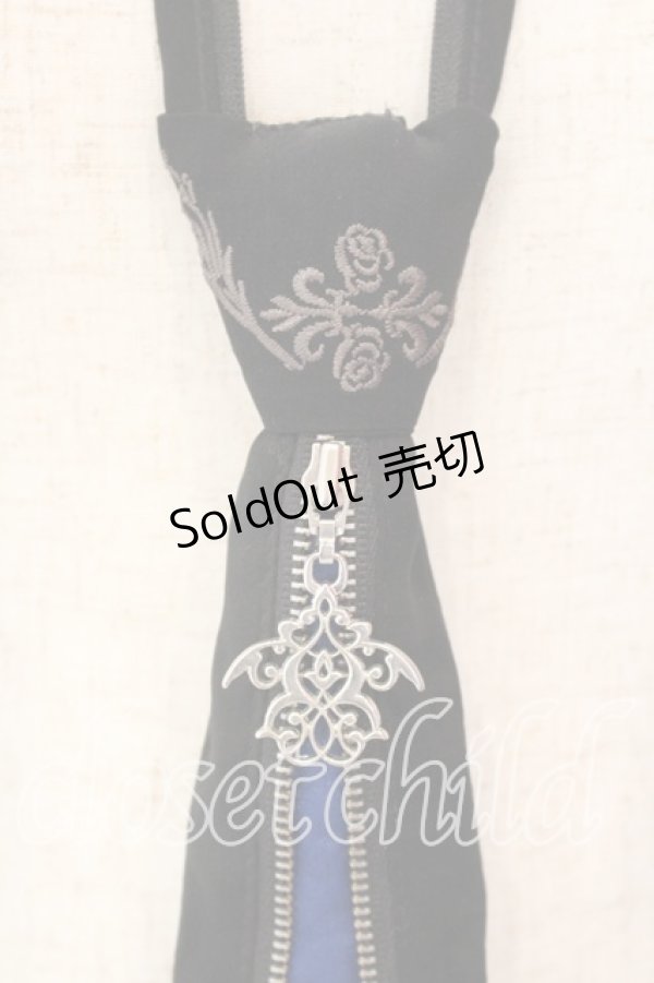 画像2: Ozz Croce / ネクタイ  ブラック×ブルー O-25-12-18-058-OO-ZA-IG-OS (2)