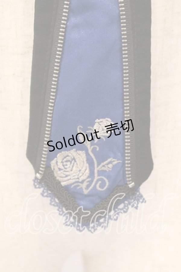 画像3: Ozz Croce / ネクタイ  ブラック×ブルー O-25-12-18-058-OO-ZA-IG-OS (3)