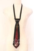 画像1: Ozz Croce / ネクタイ  ブラック×レッド O-25-12-18-059-OO-ZA-IG-OS (1)