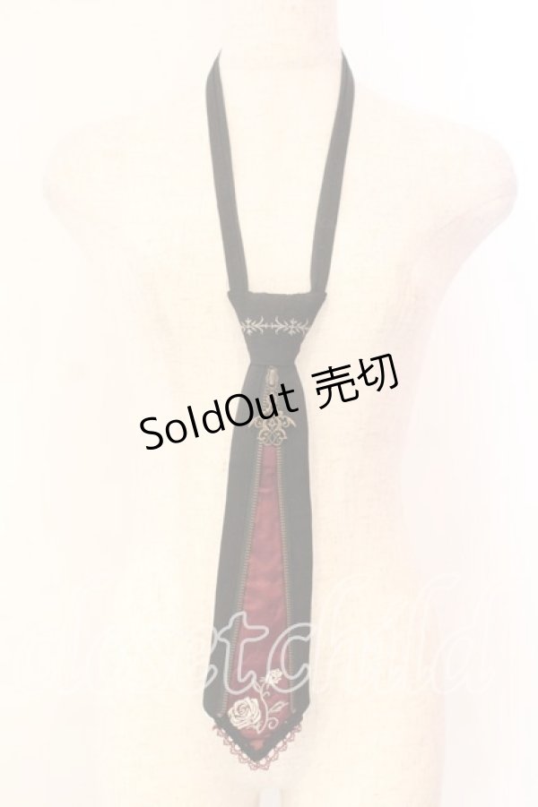 画像1: Ozz Croce / ネクタイ  ブラック×レッド O-25-12-18-059-OO-ZA-IG-OS (1)