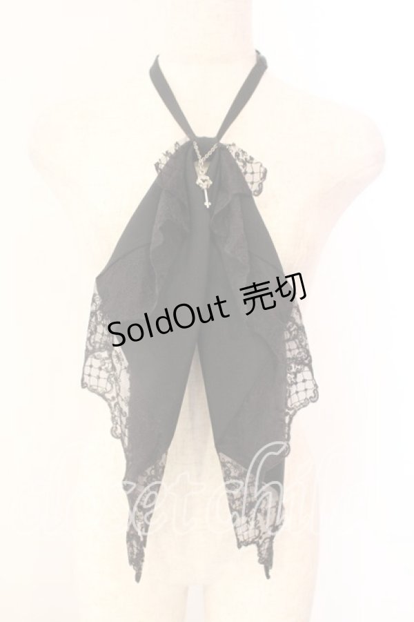 画像1: PUTUMAYO / レースジャボタイ  ブラック×ブラック O-25-12-18-061-PT-ZA-IG-OS (1)