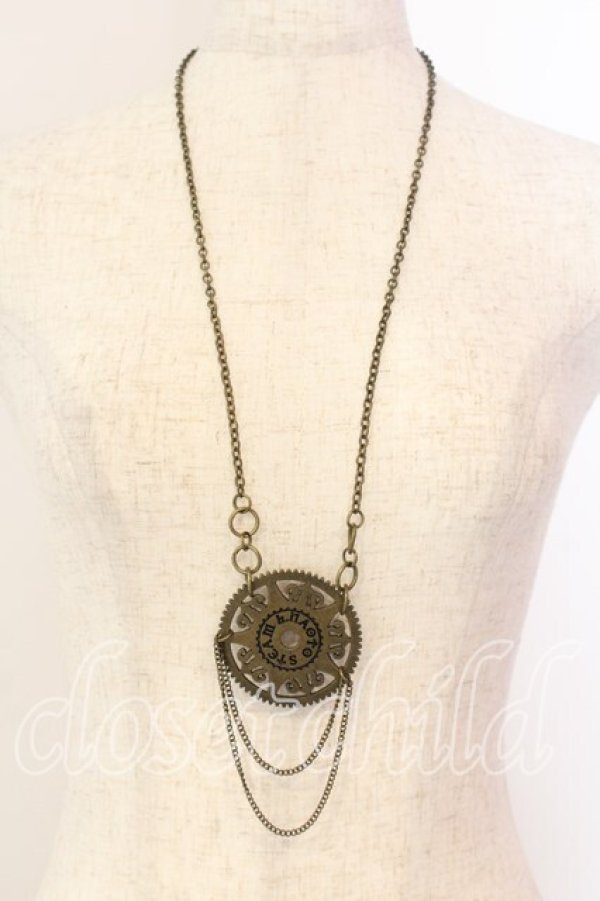 画像2: STEAM / 歯車ネックレス  アンティークゴールド O-25-12-18-062-HN-AC-IG-OS (2)