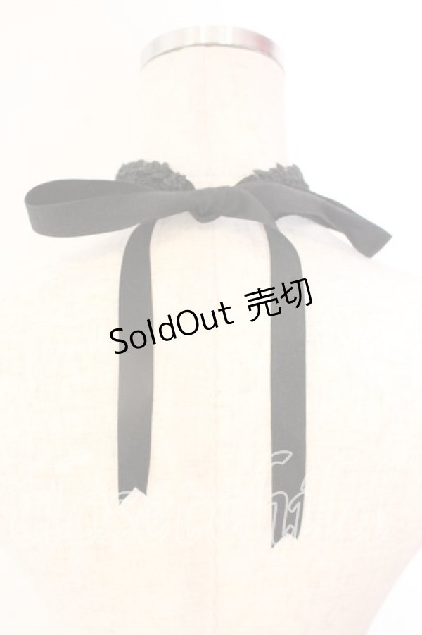 画像3: ATELIER PIERROT / ローズチョーカー  チュールレースタイプ ブラック×パープル O-25-12-18-064-EL-AC-IG-OS (3)