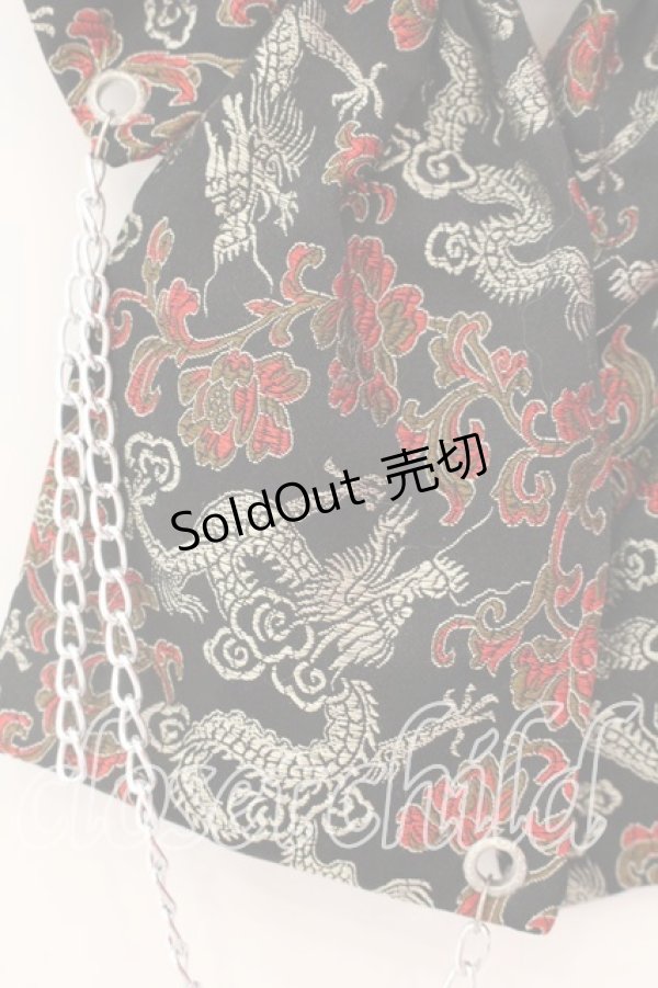 画像2: MAD / リボンブローチ  ジャガードブラック O-25-12-18-065-PU-AC-IG-OS (2)