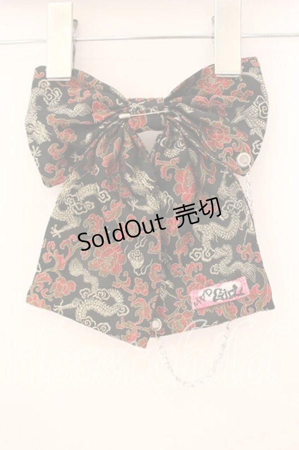 画像3: MAD / リボンブローチ  ジャガードブラック O-25-12-18-065-PU-AC-IG-OS (3)