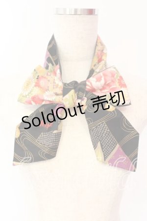 画像: Despair / ネクタイ  ブラック×和柄 O-25-12-18-066-GO-ZA-IG-OS