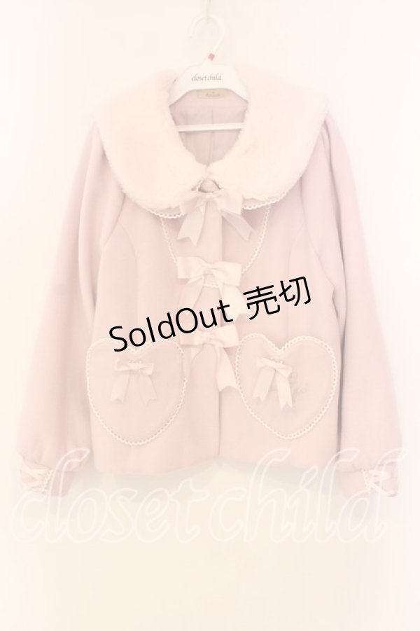 画像1: Amavel / Bunny＆Puppyのうさみみショートコート  ピンク O-25-12-18-068-CA-CO-IG-OS (1)