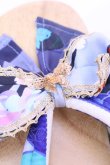 画像5: Empty wardrobe / 和柄下駄風サンダル L ナチュラル×ブルー O-25-12-18-1033-LO-SH-OW-OS (5)