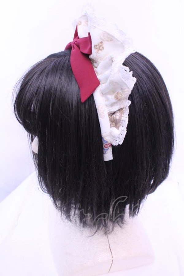 画像2: Angelic Pretty / Rose Tea Gardenカチューシャ  オフ×アカ O-25-12-18-1036-AP-AC-IG-OS (2)