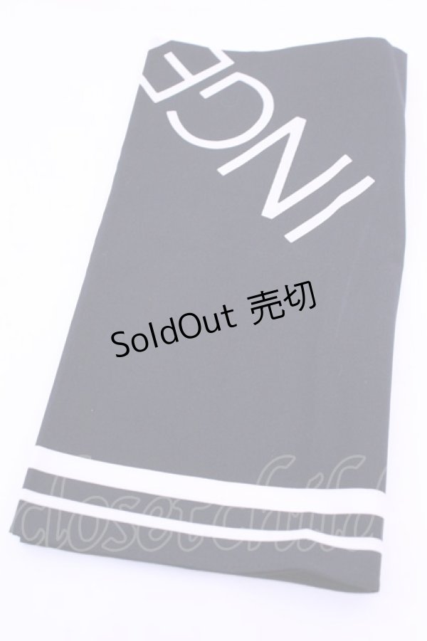 画像1: INGEBORG / ハンカチーフ  ロゴクロ O-25-12-18-1006-LO-ZA-IG-OS (1)