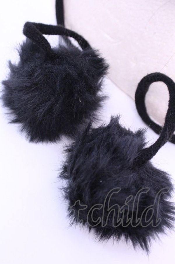 画像2: HELL CAT PUNKS / 猫耳ビーニーキャップ  ブラック O-25-12-18-1040-PU-AC-IG-OS (2)