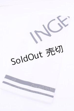 画像: INGEBORG / ハンカチーフ  ロゴシロ O-25-12-18-1007-LO-ZA-IG-OS