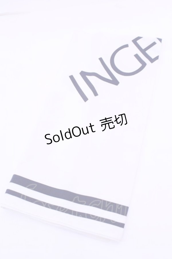 画像1: INGEBORG / ハンカチーフ  ロゴシロ O-25-12-18-1007-LO-ZA-IG-OS (1)