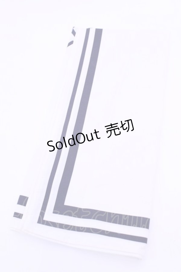 画像2: INGEBORG / ハンカチーフ  ロゴシロ O-25-12-18-1007-LO-ZA-IG-OS (2)