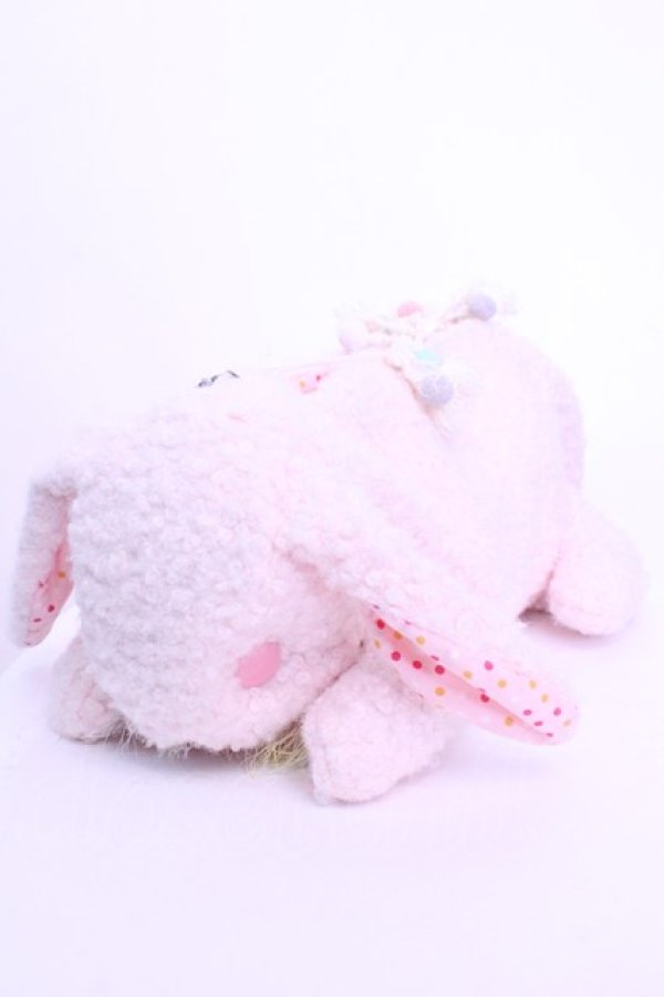 画像1: 牧場仕立て / ぽこぽこ本体にピンク色の春待ちうさぎバッグ【ふわぽこ】  ピンク O-25-12-18-1049-LO-BG-OW-OS (1)