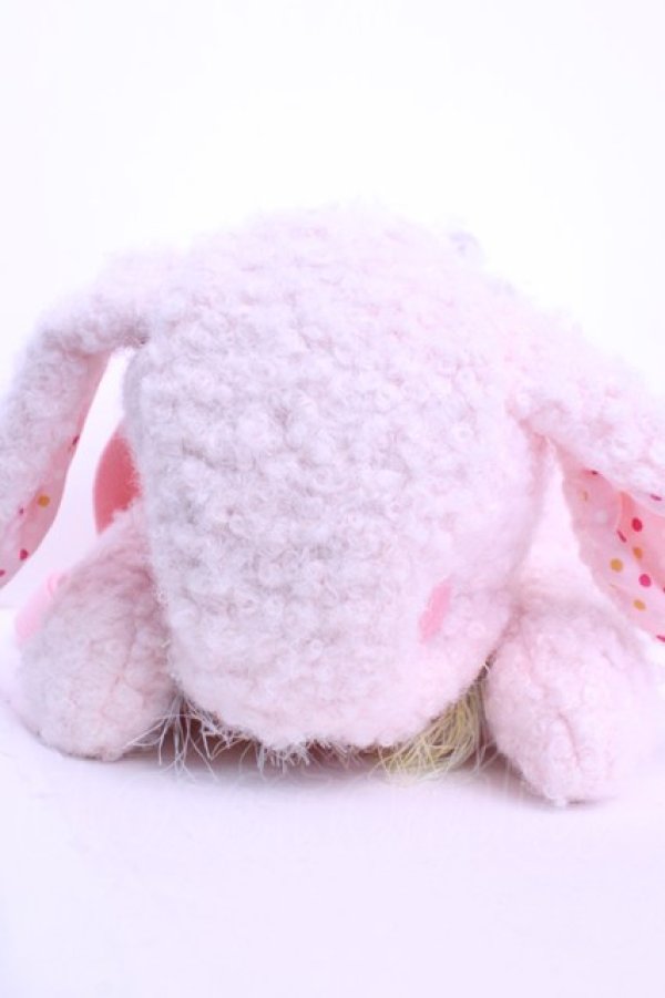 画像2: 牧場仕立て / ぽこぽこ本体にピンク色の春待ちうさぎバッグ【ふわぽこ】  ピンク O-25-12-18-1049-LO-BG-OW-OS (2)