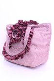 画像2: Maison de FLEUR / ピンクピンクピンクレースパールフリルSバッグ  濃ピンク O-25-12-18-1050-LO-BG-OW-OS (2)