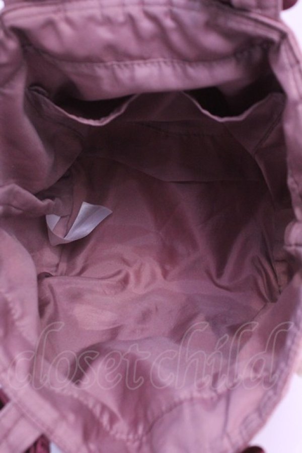 画像3: Maison de FLEUR / ピンクピンクピンクレースパールフリルSバッグ  濃ピンク O-25-12-18-1050-LO-BG-OW-OS (3)