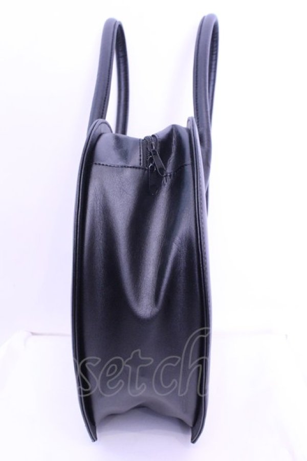 画像2: MILK / 45thハートバッグ  クロ×裏地アカハート柄 O-25-12-18-1051-ML-BG-IG-OS (2)