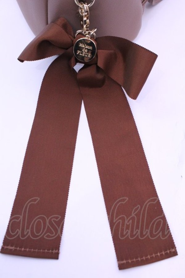 画像2: Maison de FLEUR / リボンMリュック  ベージュ O-25-12-18-1052-LO-BG-YM-OS (2)