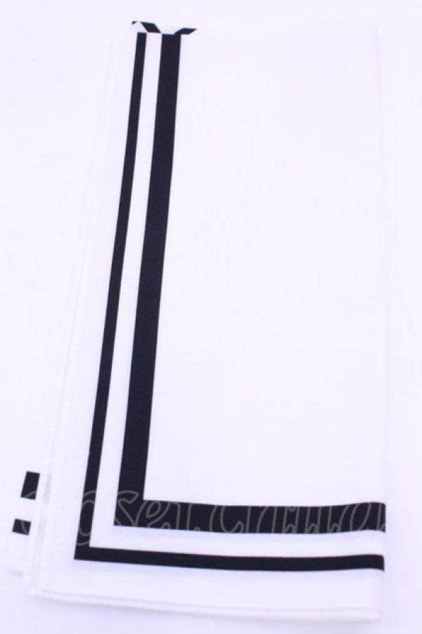 画像2: INGEBORG / ハンカチーフ  ロゴシロ O-25-12-18-1008-LO-ZA-IG-OS (2)