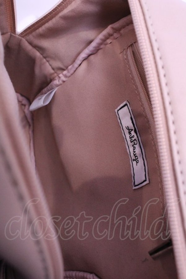 画像3: Ank Rouge / リボンフリルミニリュック  ベージュ×クロ O-25-12-18-1058-CA-BG-IG-OS (3)