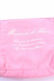 画像2: Maison de FLEUR / ロゴリボンレースポーチ  ピンク O-25-12-18-1062-LO-ZA-IG-OS (2)