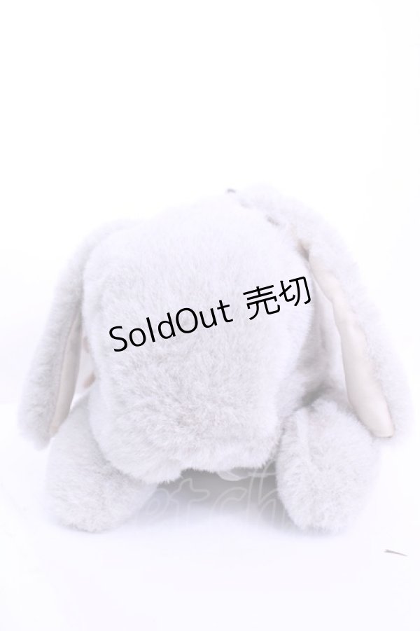 画像2: 牧場仕立て / 仔うさぎバッグ（ちいさめ）  グレー たれみみ O-25-12-18-1063-LO-BG-IG-ZT172 (2)