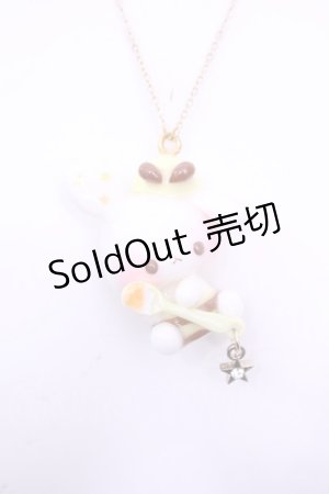 画像: PARU HIMA / うさぎ蜂ネックレス  シロ×イエロー O-25-12-18-1065-LO-AC-IG-ZT434-F002