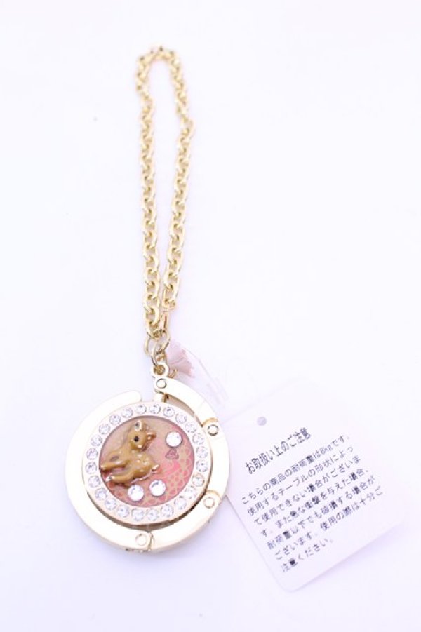 画像2: axes femme / バッグハンガーキーホルダー  ゴールド　バンビ O-25-12-18-1001-AX-AC-IG-OS (2)